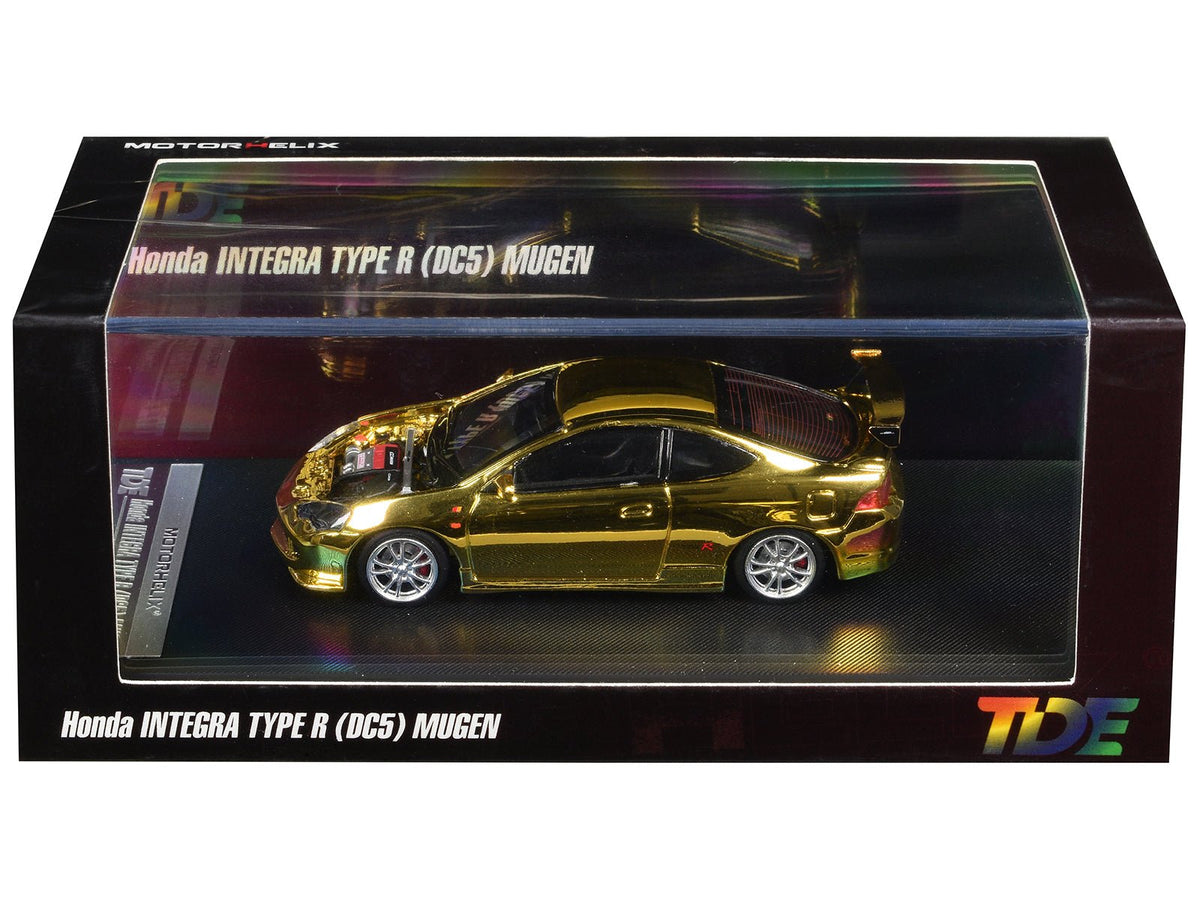 Honda Integra Type R (DC5) MUGEN RHD (Right Hand Drive) Gold Chrome "Thailand Diecast Expo 2026 Event Model" 1/64 Diecast Model Car by MotorHelix-Motorhelix-ModelCars.com