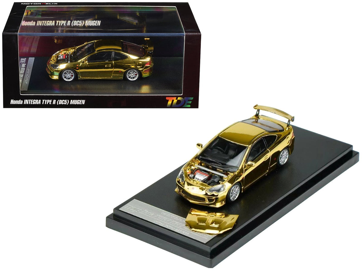 Honda Integra Type R (DC5) MUGEN RHD (Right Hand Drive) Gold Chrome "Thailand Diecast Expo 2026 Event Model" 1/64 Diecast Model Car by MotorHelix-Motorhelix-ModelCars.com