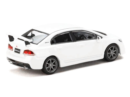 Honda Mugen Civic Type R (FD2) RHD (Right Hand Drive) Championship White "JDM64" Series 1/64 Diecast Model Car by Hobby Japan-Hobby Japan-ModelCars.com