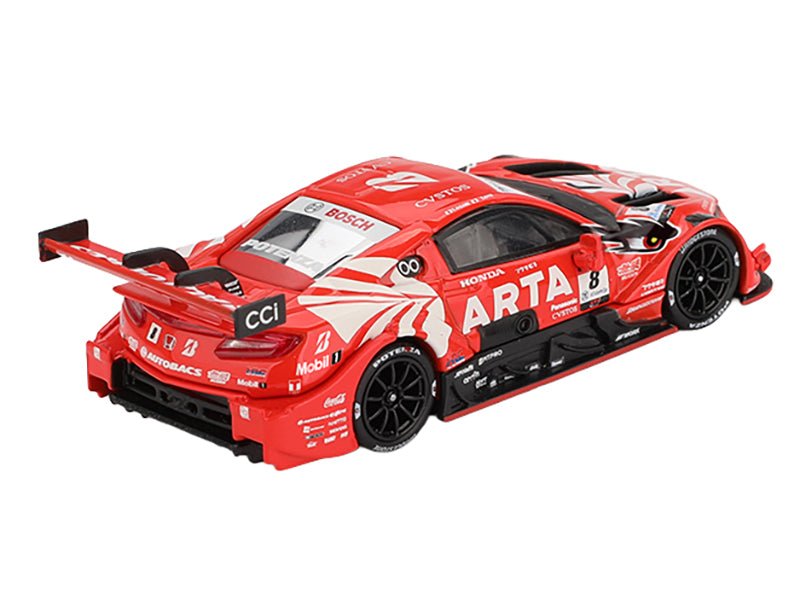 Honda NSX-GT "Type S" GT500 #8 Tomoki Nojiri - Toshiki Oyu "ARTA" "Super GT Series" (2023) Limited Edition 1/64 Diecast Model Car by Mini GT-Mini GT-ModelCars.com