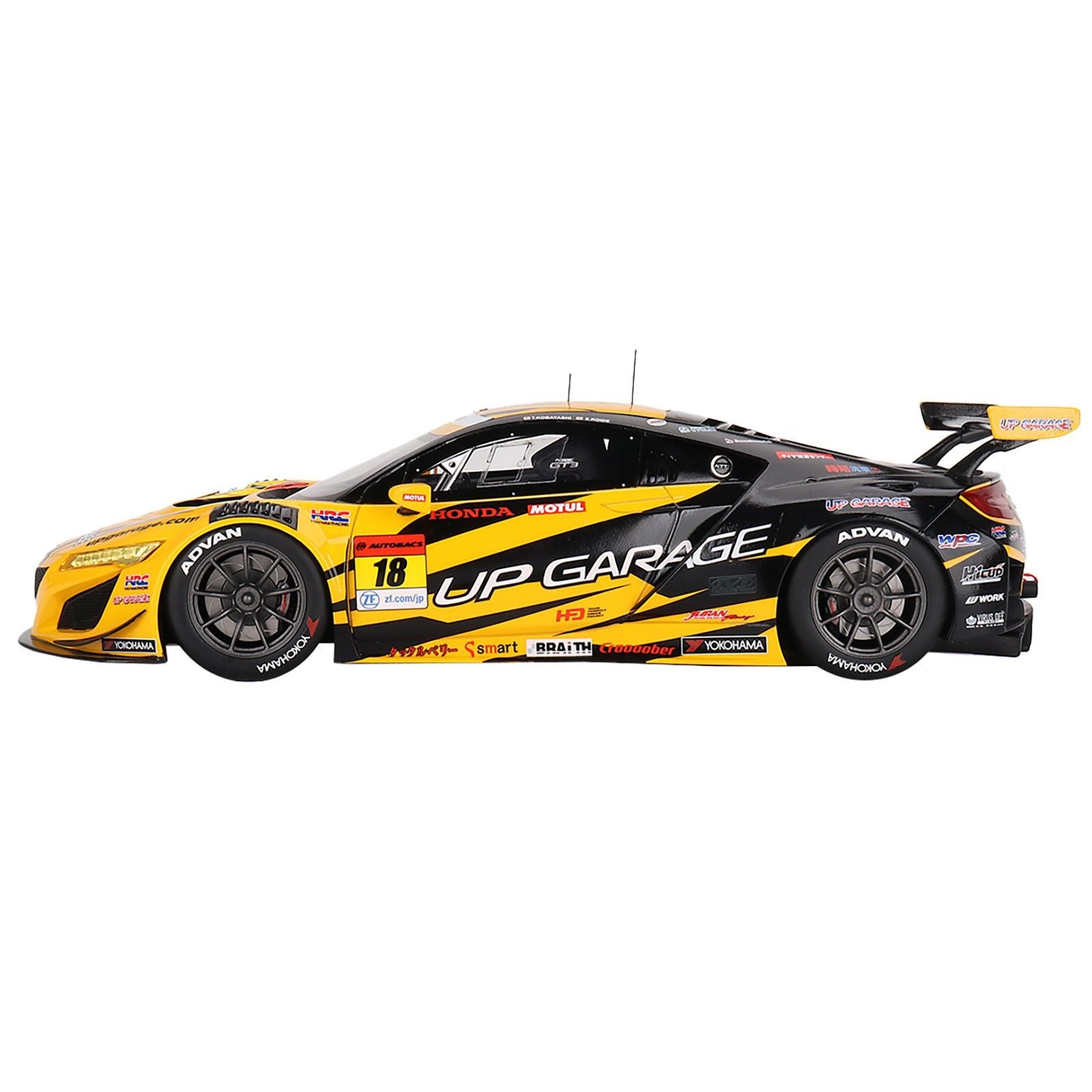 Honda NSX GT3 EVO22 18 Takashi Kobayashi - Syun Koide "Team UpGarage" "Super GT Series" (2023) 1/18 Model Car by Top Speed - Top Speed - ModelCars.com