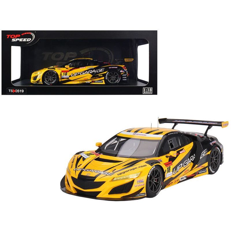 Honda NSX GT3 EVO22 18 Takashi Kobayashi - Syun Koide "Team UpGarage" "Super GT Series" (2023) 1/18 Model Car by Top Speed - Top Speed - ModelCars.com