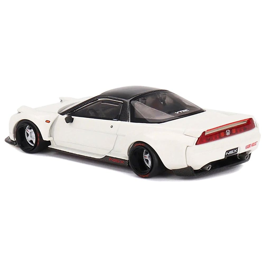 Honda NSX "Kaido Works V2" White with Black Top (Designed by Jun Imai) "Kaido House" Special 1/64 Diecast Model Car by Mini GT-Mini GT-ModelCars.com