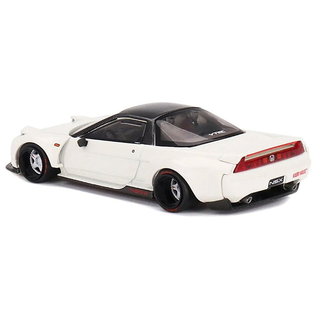 Honda NSX "Kaido Works V2" White with Black Top (Designed by Jun Imai) "Kaido House" Special 1/64 Diecast Model Car by Mini GT - Mini GT - ModelCars.com