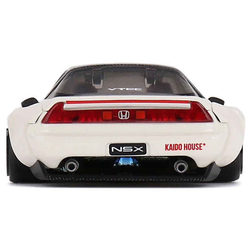 Honda NSX "Kaido Works V2" White with Black Top (Designed by Jun Imai) "Kaido House" Special 1/64 Diecast Model Car by Mini GT-Mini GT-ModelCars.com