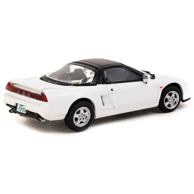 Honda NSX (NA1) RHD (Right Hand Drive) White with Black Top "J Collection" Series 1/64 Diecast Model by Tarmac Works-Tarmac Works-ModelCars.com