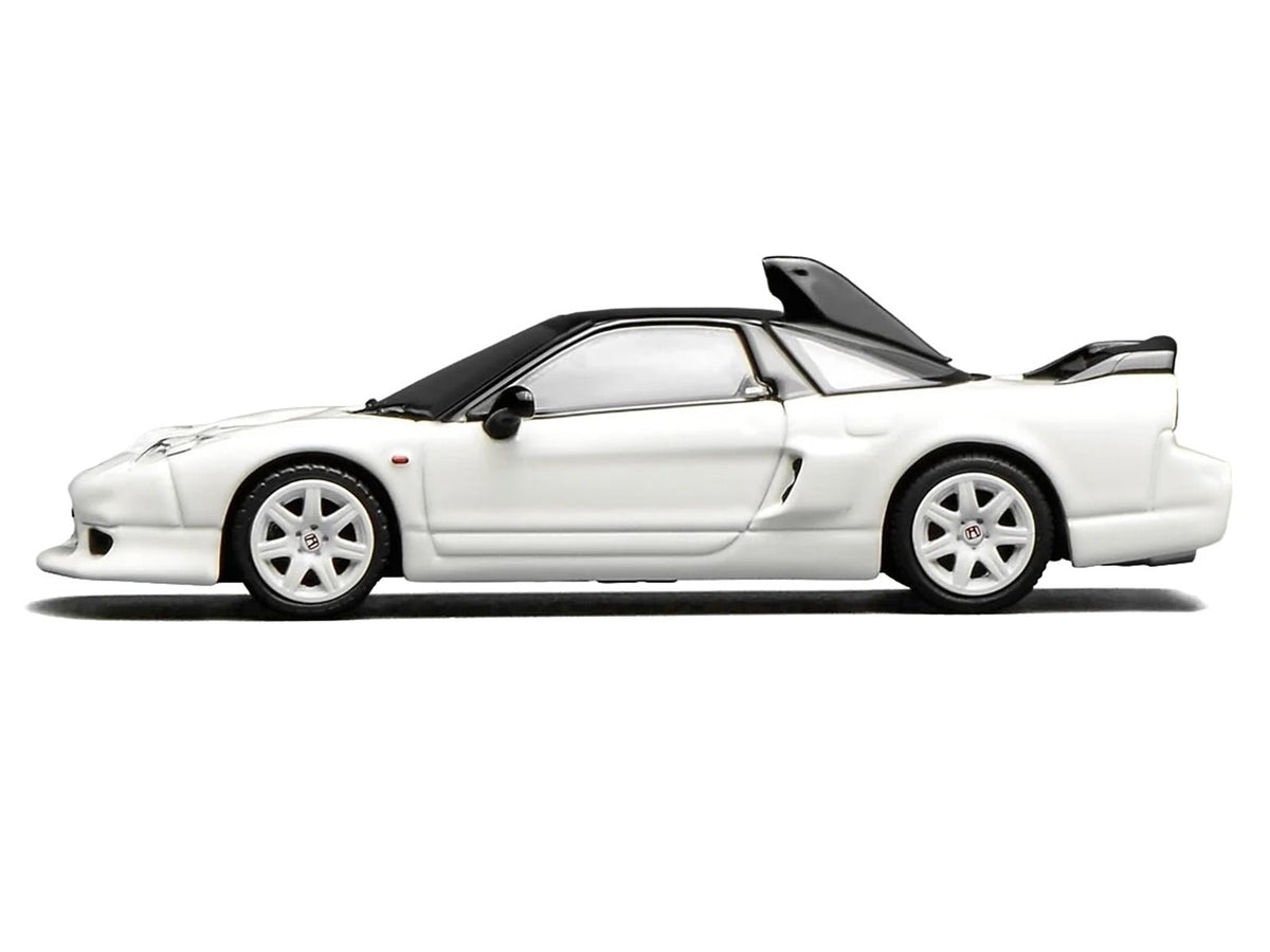 Honda NSX-R GT RHD (Right Hand Drive) Championship White with Black Top "Intern 64" Series 1/64 Diecast Model Car by MotorHelix-Motorhelix-ModelCars.com