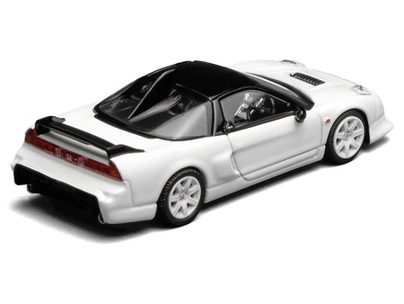 Honda NSX-R GT RHD (Right Hand Drive) Championship White with Black Top "Intern 64" Series 1/64 Diecast Model Car by MotorHelix-Motorhelix-ModelCars.com