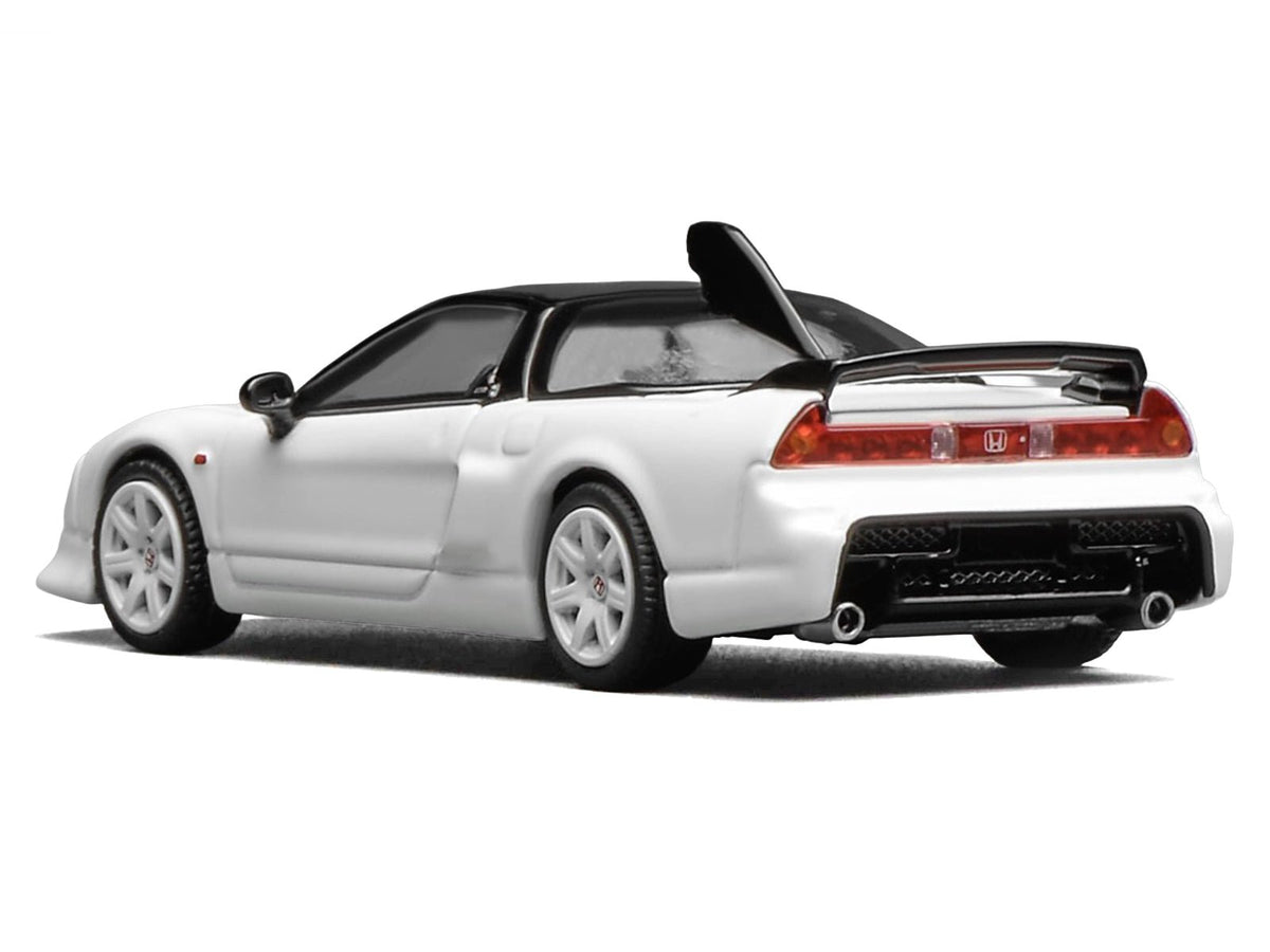 Honda NSX-R GT RHD (Right Hand Drive) Championship White with Black Top "Intern 64" Series 1/64 Diecast Model Car by MotorHelix-Motorhelix-ModelCars.com