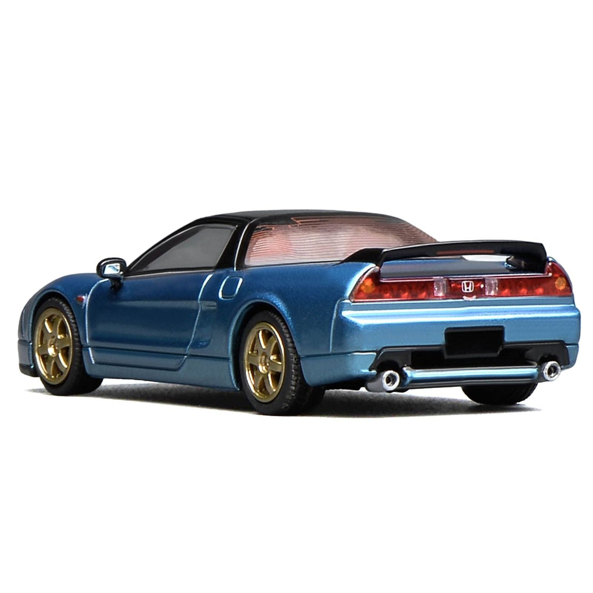 Honda NSX-R (NA2) RHD (Right Hand Drive) Ice Blue Metallic with Black Top and Red Interior "Intern 64" Series 1/64 Diecast Model Car by MotorHelix-Motorhelix-ModelCars.com