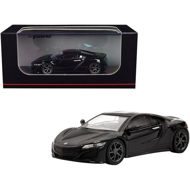 Honda NSX RHD (Right Hand Drive) Black 1/64 Diecast Model Car by Kyosho-Kyosho-ModelCars.com