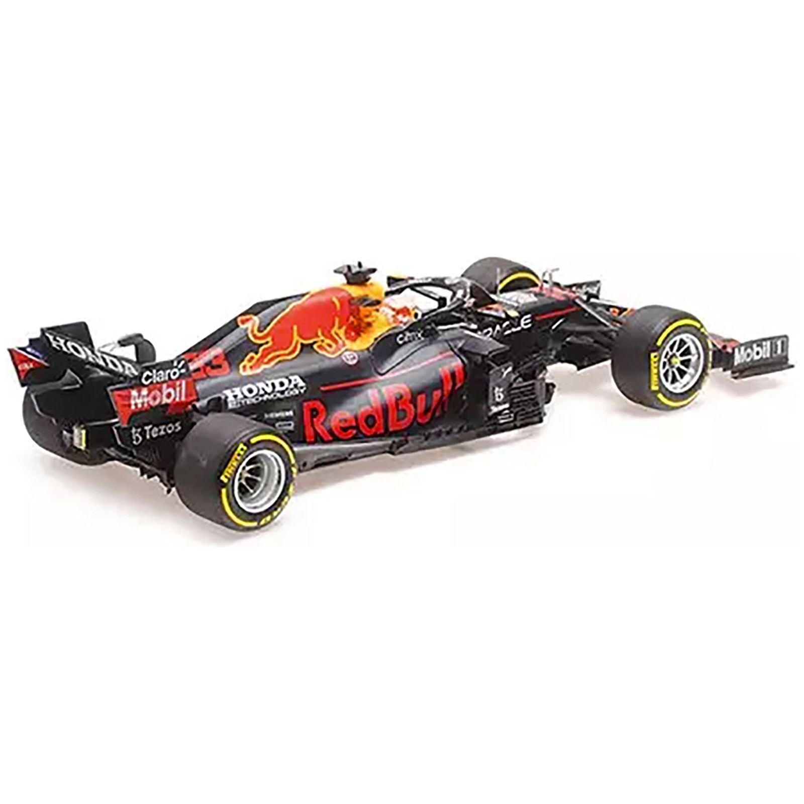 Honda Red Bull Racing RB16B 33 Max Verstappen "Oracle" Winner F1 Formula One Mexico GP (2021) with Driver Limited Edition to 1108 pieces Worldwide 1/18 Diecast Model Car by Minichamps - Minichamps - ModelCars.com