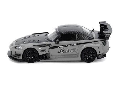 Honda S2000 RHD (Right Hand Drive) "J's Racing" Gray with Carbon Hood and Top "Hong Kong Toycar Salon 2025 Event Edition" 1/64 Diecast Model Car by Inno Models-Inno Models-ModelCars.com