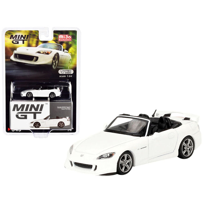 Honda S2000 Type S Convertible Grand Prix White Limited Edition to 3000 pieces Worldwide 1/64 Diecast Model Car by True Scale Miniatures - True Scale Miniatures - ModelCars.com
