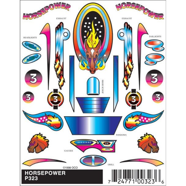 *HORSEPOWER STICK - ON DECA - PINECAR - ModelCars.com