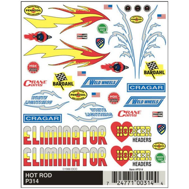 HOT ROD DRY TRANSFER - PINECAR - ModelCars.com