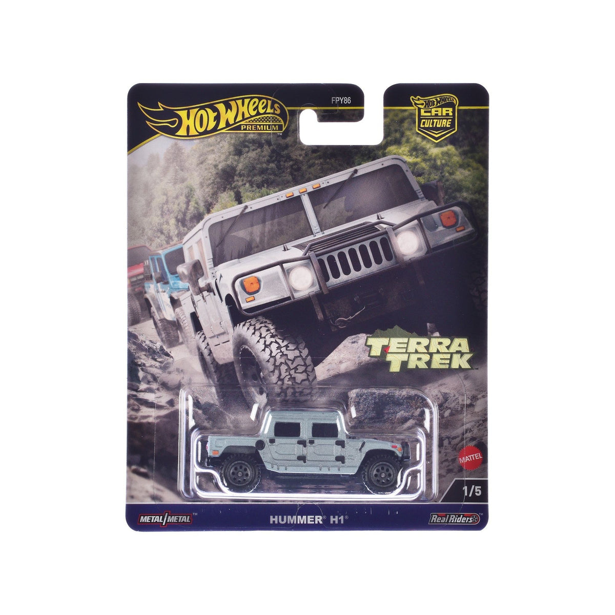 Hummer H1 Pickup Truck Gray Metallic "Terra Trek" Series Diecast Model Car by Hot Wheels - Hotwheels - ModelCars.com