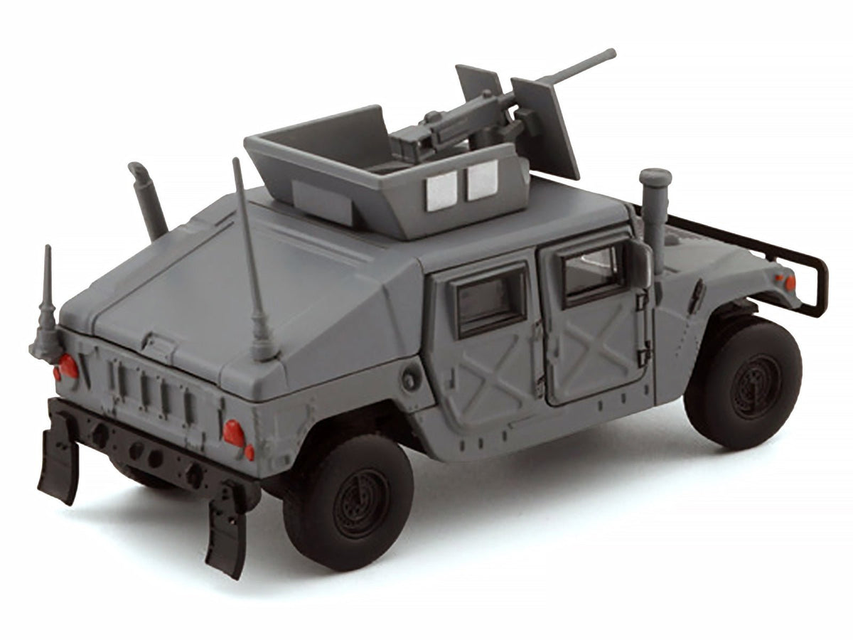 HUMVEE 4-CT Military Vehicle Matt Gray with Alternative Tops 1/64 Diecast Model Car by BM Creations-BM Creations-ModelCars.com