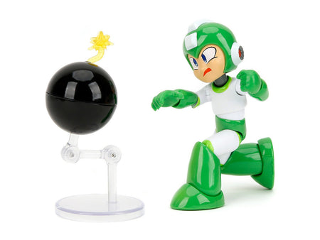 Hyper Bomb 4.5" Moveable Figure with Accessories and Alternate Head and Hands "Mega Man" (1987) Video Game Model by Jada-Jada-ModelCars.com