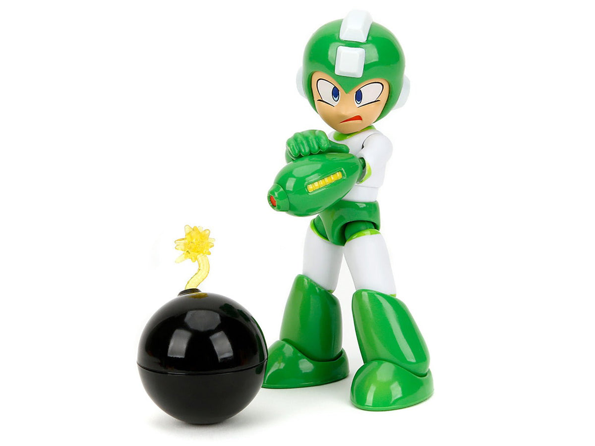 Hyper Bomb 4.5" Moveable Figure with Accessories and Alternate Head and Hands "Mega Man" (1987) Video Game Model by Jada-Jada-ModelCars.com