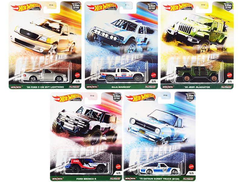 "Hyper Haulers" 5 piece Set "Car Culture" Series Diecast Model Cars by Hot Wheels-Hotwheels-ModelCars.com