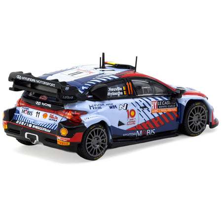 Hyundai i20 N Rally1 Hybrid #11 Thierry Neuville - Martijn Wydaeghe Winner "Rallye Monte-Carlo" (2024) "Hobby64" Series 1/64 Diecast Model by Tarmac Works-Tarmac Works-ModelCars.com