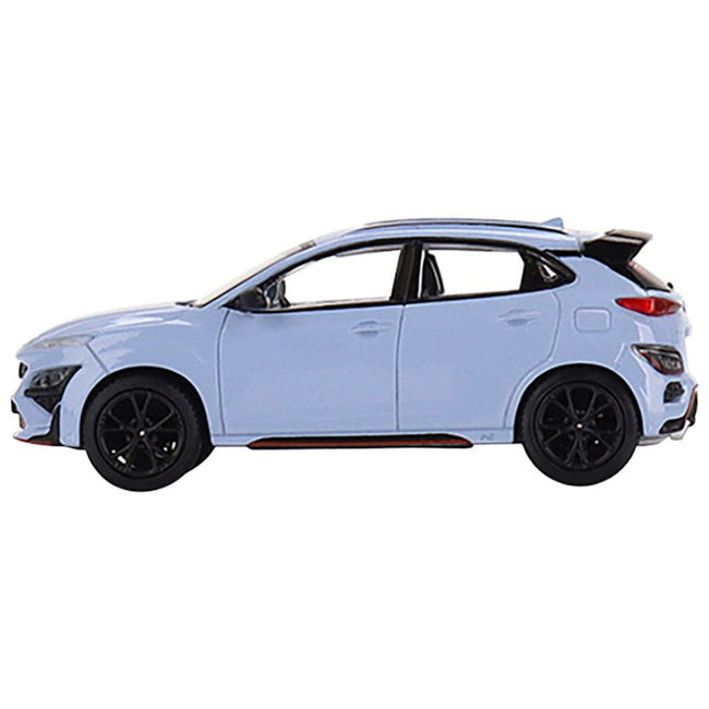 Hyundai Kona N Performance Light Blue Limited Edition to 1800 pieces Worldwide 1/64 Diecast Model Car by Mini GT - Mini GT - ModelCars.com