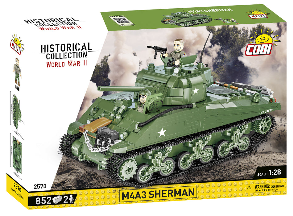 Cobi 852pcs HC WWII M4A3 Sherman