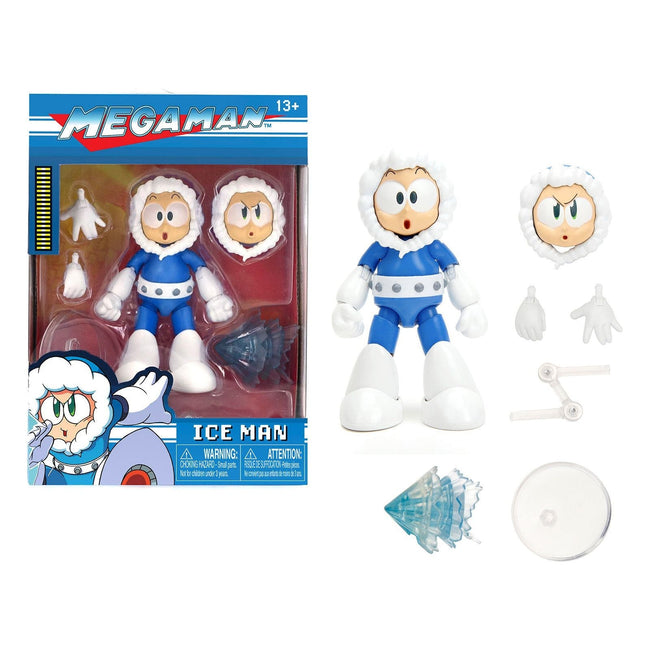 Ice Man 4" Moveable Figure with Accessories and Alternate Head and Hands "Mega Man" (1987) Video Game model by Jada-Jada-ModelCars.com
