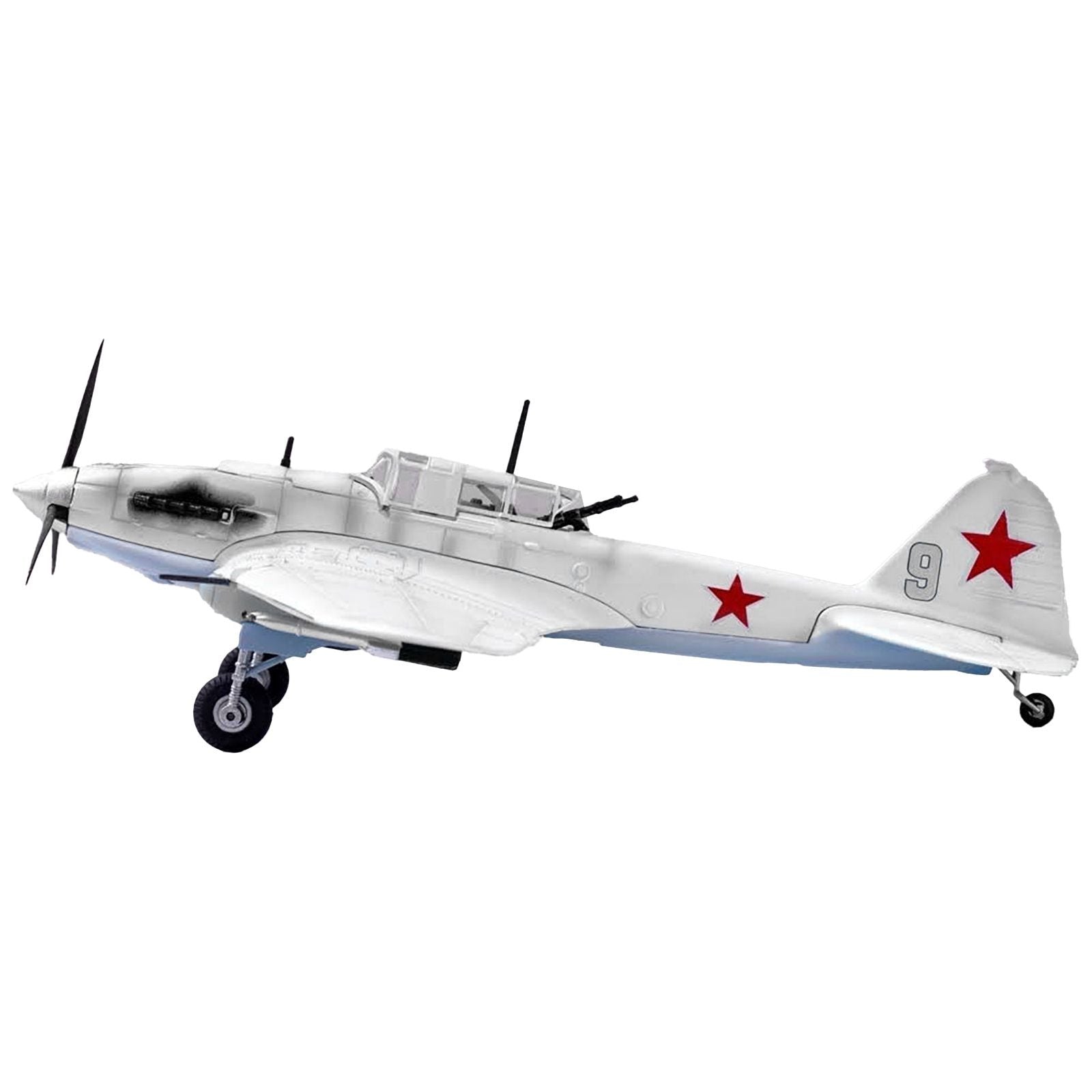 Ilyushin IL - 2 Shturmovik Aircraft White "3rd Squadron 505th Air Assault Regiment 226th Air Assault Division Battle of Stalingrad" (1942) Soviet Air Force 1/72 Diecast Model Airplane by Legion - Legion - ModelCars.com