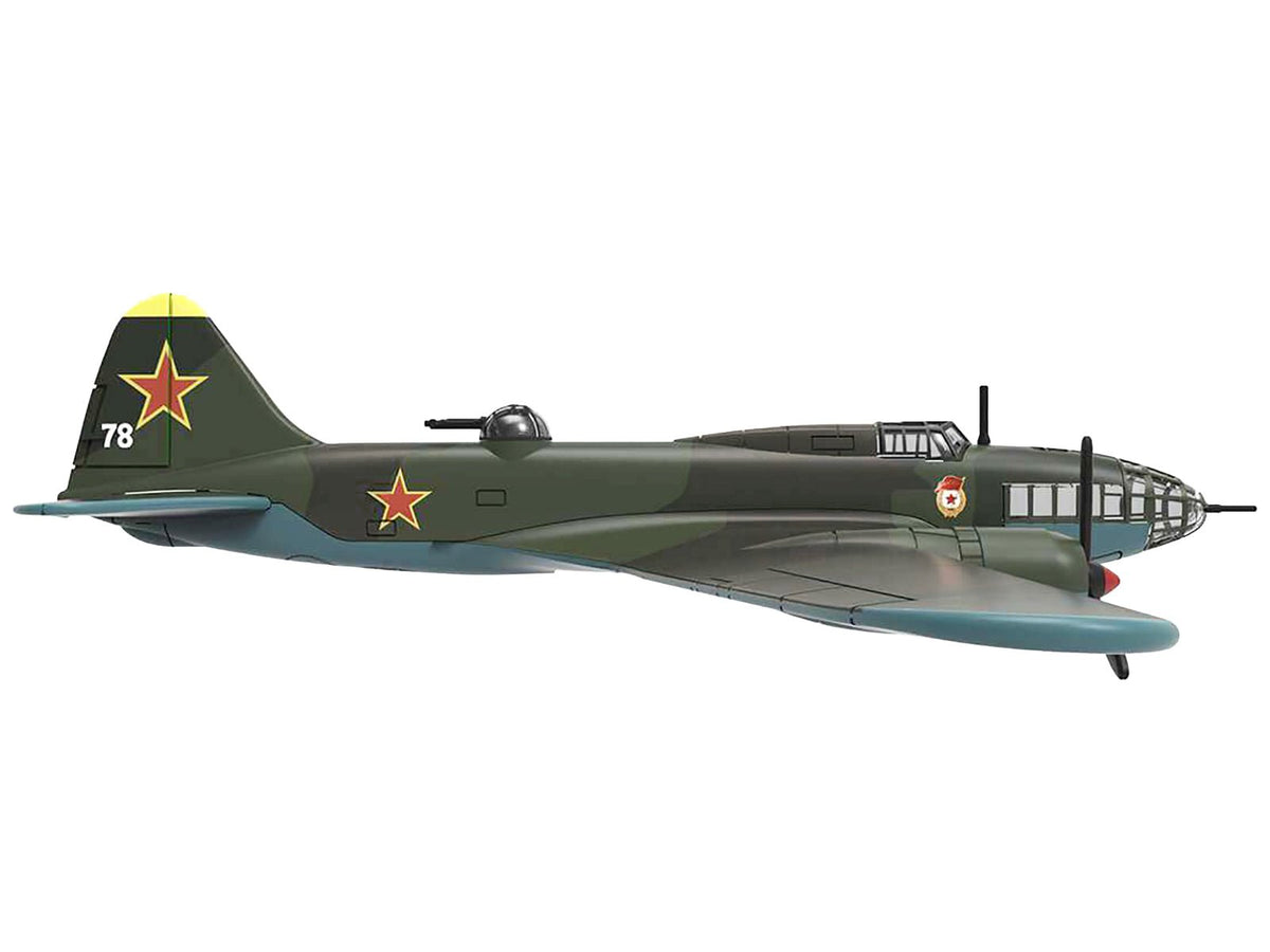 Ilyushin IL-4 Bomber Aircraft "Soviet Baltic Fleet Guards Regiment" (1942) "Planes of World War II" Series 1/144 Diecast Model Airplane by Luppa-Luppa-ModelCars.com