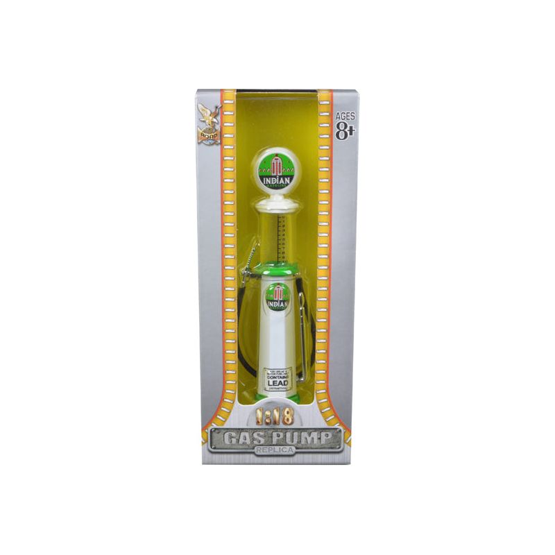 Indian Gasoline Vintage Gas Pump Cylinder 1/18 Diecast Replica by Road Signature - Road Signature - ModelCars.com