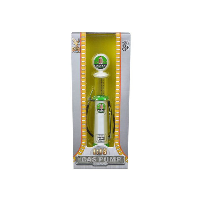 Indian Gasoline Vintage Gas Pump Cylinder 1/18 Diecast Replica by Road Signature - Road Signature - ModelCars.com