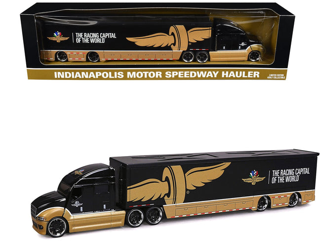 Indianapolis Motor Speedway Hauler Black and Gold 1/64 Diecast Model Car by IXO Models-IXO-ModelCars.com