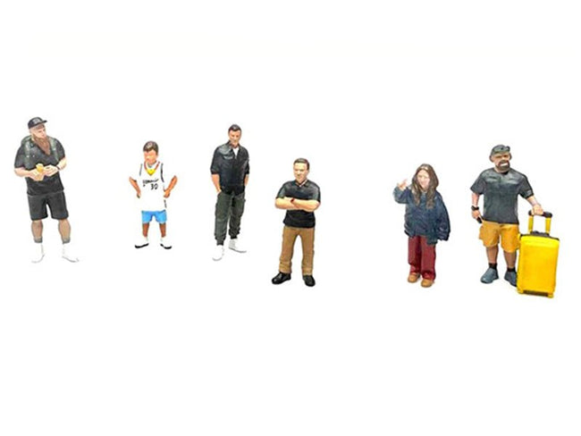 "Influencers" 6 piece Diecast Figure Set Limited Edition for 1/64 Scale Models by American Diorama-American Diorama-ModelCars.com