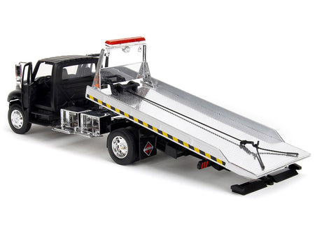 International DuraStar 4400 Flatbed Tow Truck Matt Black 1/24 Diecast Model Car by Jada-Jada-ModelCars.com
