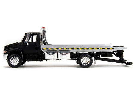 International DuraStar 4400 Flatbed Tow Truck Matt Black 1/24 Diecast Model Car by Jada-Jada-ModelCars.com