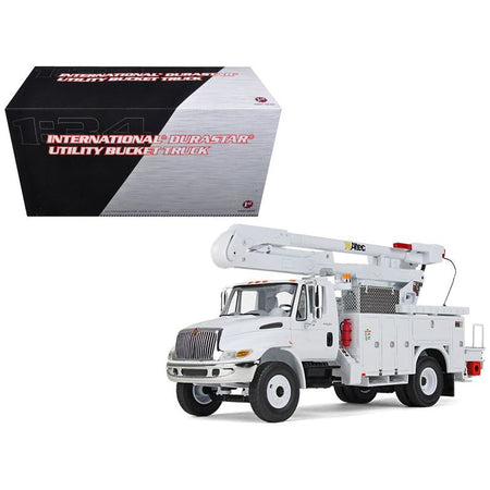 International DuraStar Utility Bucket Truck "Altec" White 1/34 Diecast Model by First Gear - First Gear - ModelCars.com