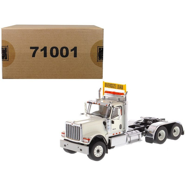 International HX520 Day Cab Tandem Tractor White 1/50 Diecast Model by Diecast Masters-Diecast Masters-ModelCars.com