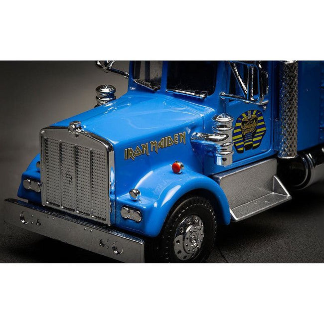 Iron Maiden "Powerslave" Transport Truck Blue "World Slavery Tour 1984-85" 1/50 Diecast Model by Corgi-Corgi-ModelCars.com