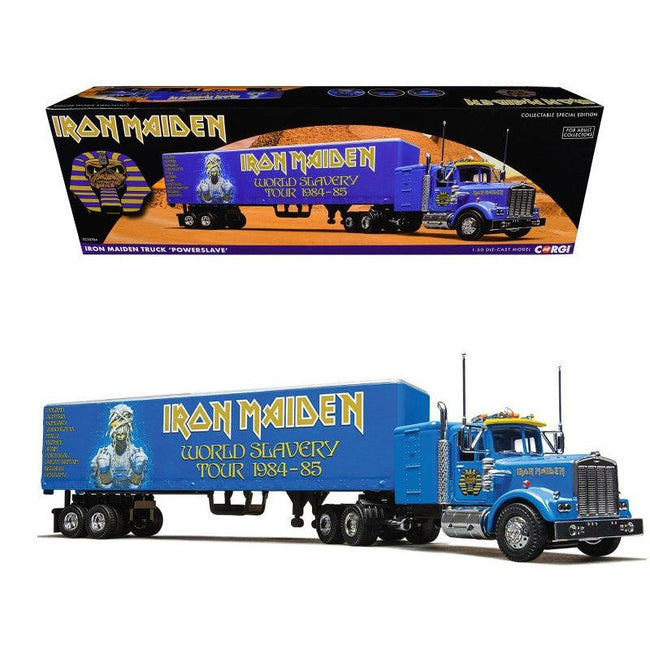 Iron Maiden "Powerslave" Transport Truck Blue "World Slavery Tour 1984 - 85" 1/50 Diecast Model by Corgi - Corgi - ModelCars.com