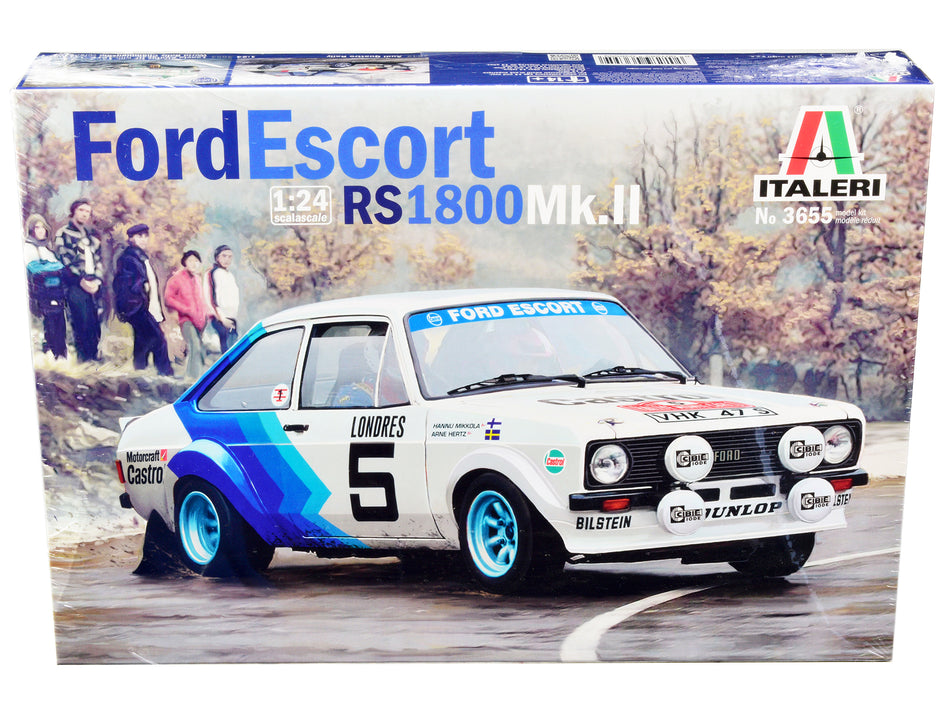 Skill 2 Model Kit Ford Escort RS 1800 Mk.II #5 Rallye Monte Carlo (1979) 1/24 Scale Model by Italeri