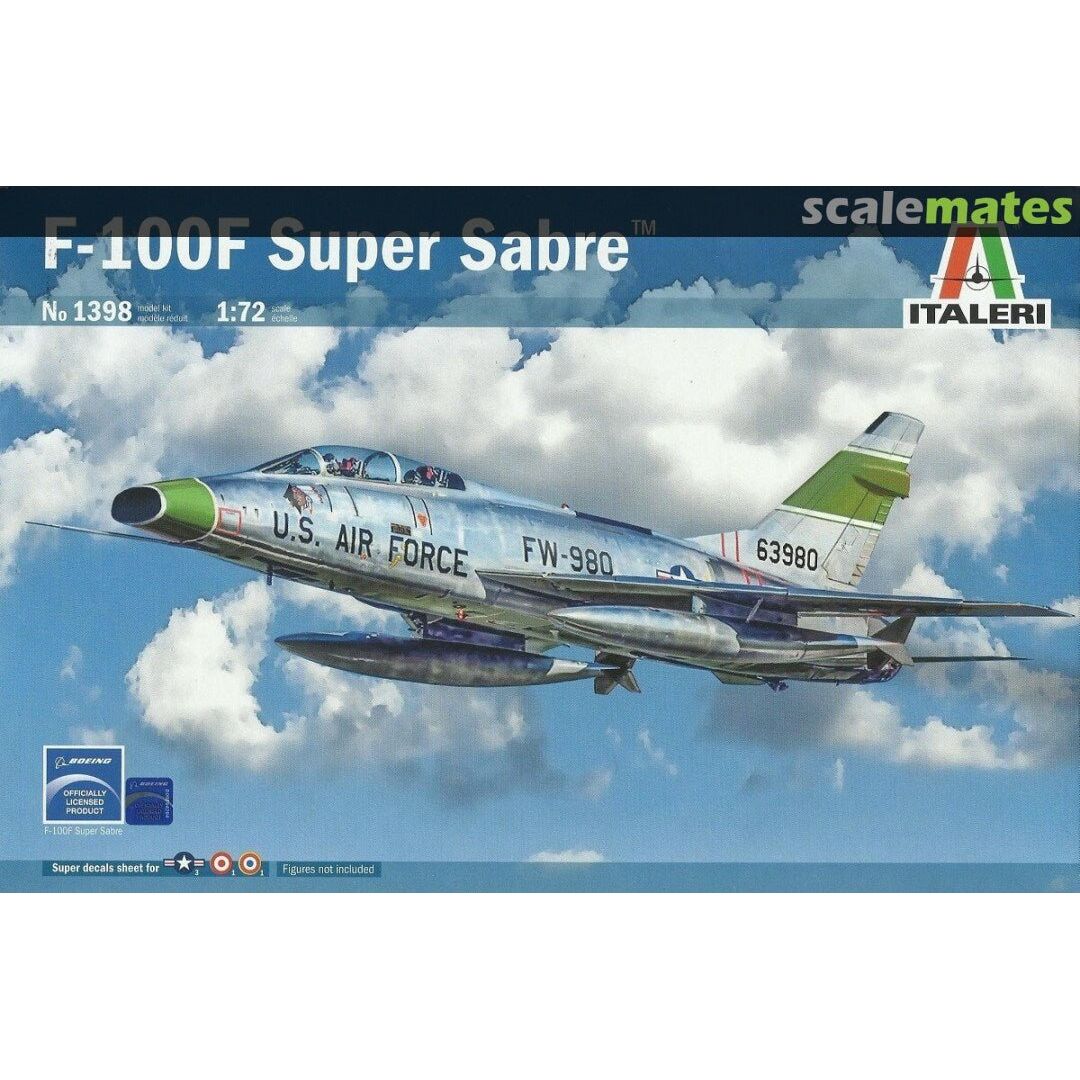 ITA1398 1:72 Italeri F - 100F Super Sabre - Italeri - ModelCars.com