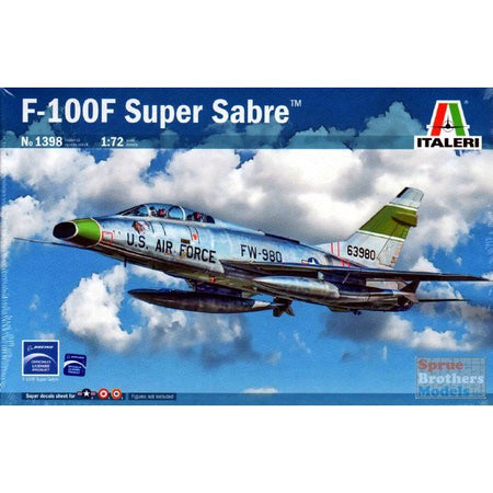 ITA1398 1:72 Italeri F-100F Super Sabre-Italeri-ModelCars.com