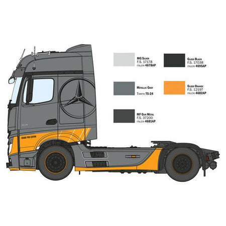 ITA3968 - Italeri 1/24 Mercedes-Benz Actros MP4 Giga Space GP Edition-Italeri-ModelCars.com