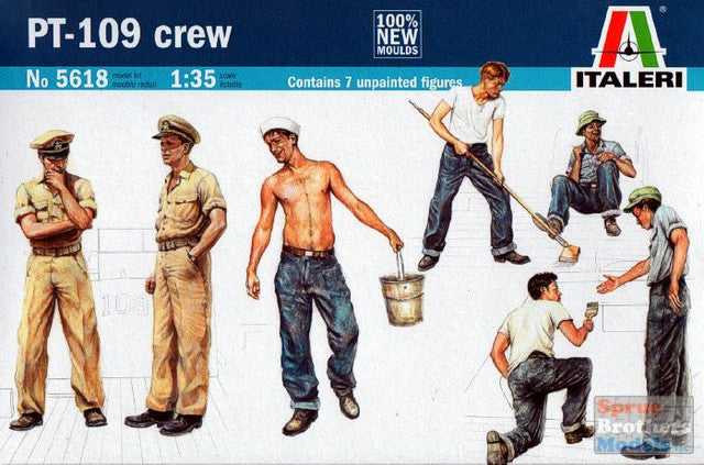 1:35 PT109 CREW & ACCSSOR Military Italeri