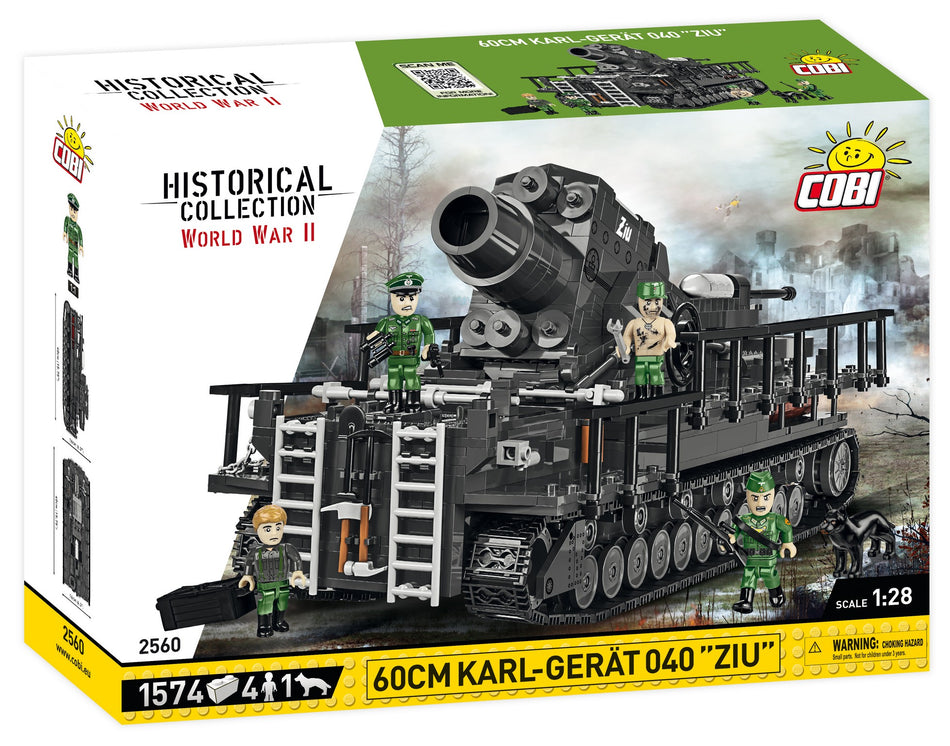 Cobi 1574pcs HC WWII 60CM Karl-Ferat 040 "ZIU