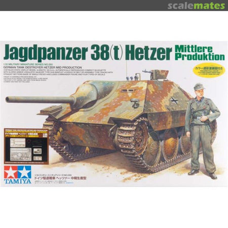 Jagdpanzer 38(t) Hetzer Mittlere Produktion Jagdpanzer 38(t) Hetzer Mittlere Produktion (w/Etching Parts & Metal Gun Barrel Manufactured by Aber)-Tamiya-ModelCars.com