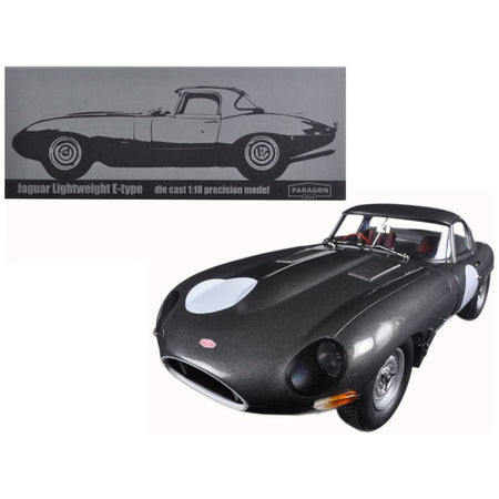 Jaguar Lightweight E - Type Continuation Gunmetal 1/18 Diecast Model Car by Paragon - Paragon - ModelCars.com