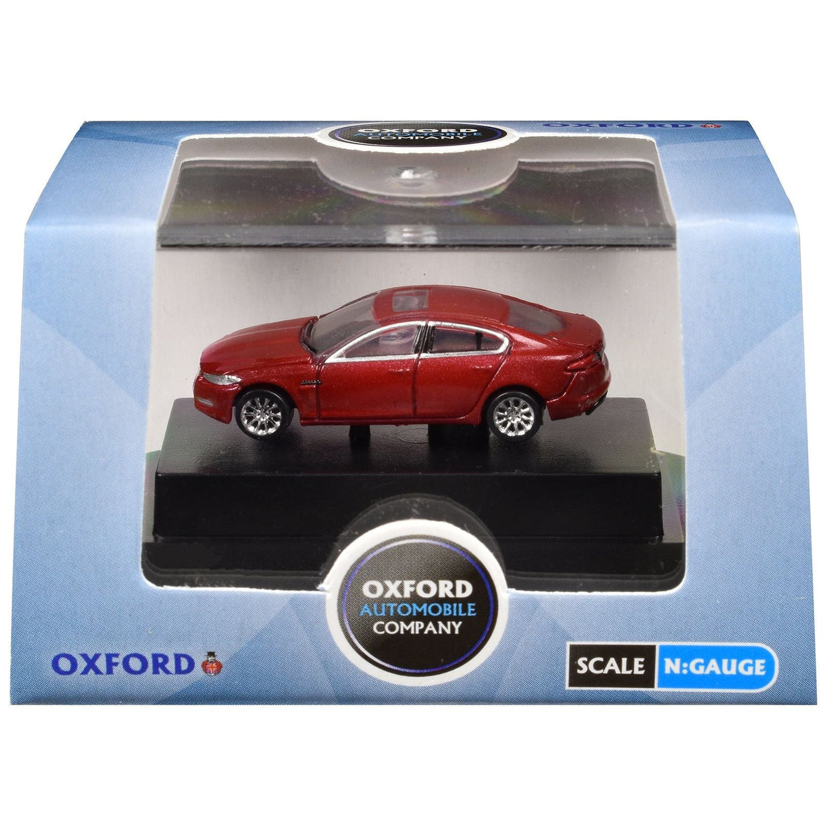 Jaguar XF RHD (Right Hand Drive) Carnelian Red 1/148 (N) Scale Diecast Model Car by Oxford Diecast-Oxford Diecast-ModelCars.com